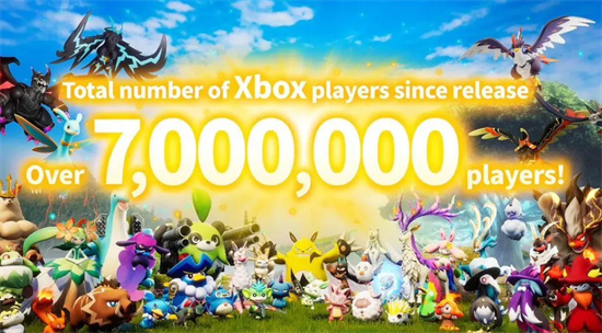 《幻兽帕鲁》成为Xbox Game Pass平台最大第三方游戏，累计玩家数量超过700万